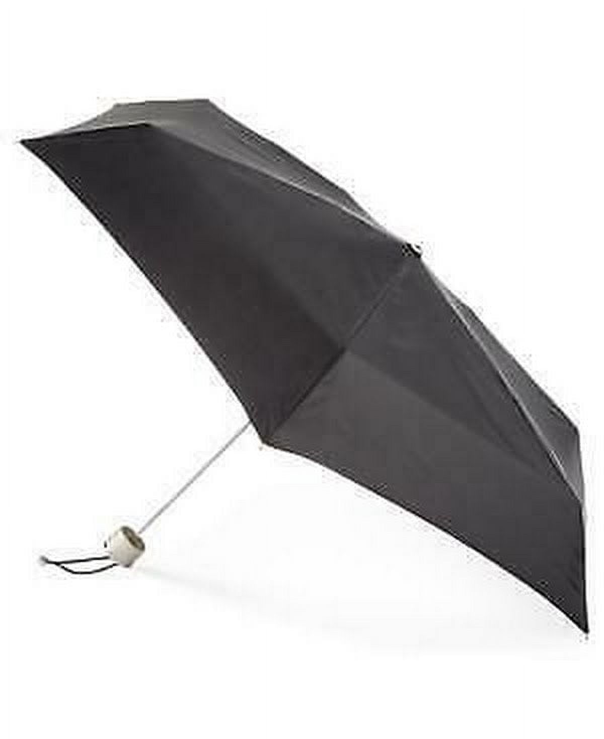 Totes Mini Umbrella with NeverWet OS/Black/White