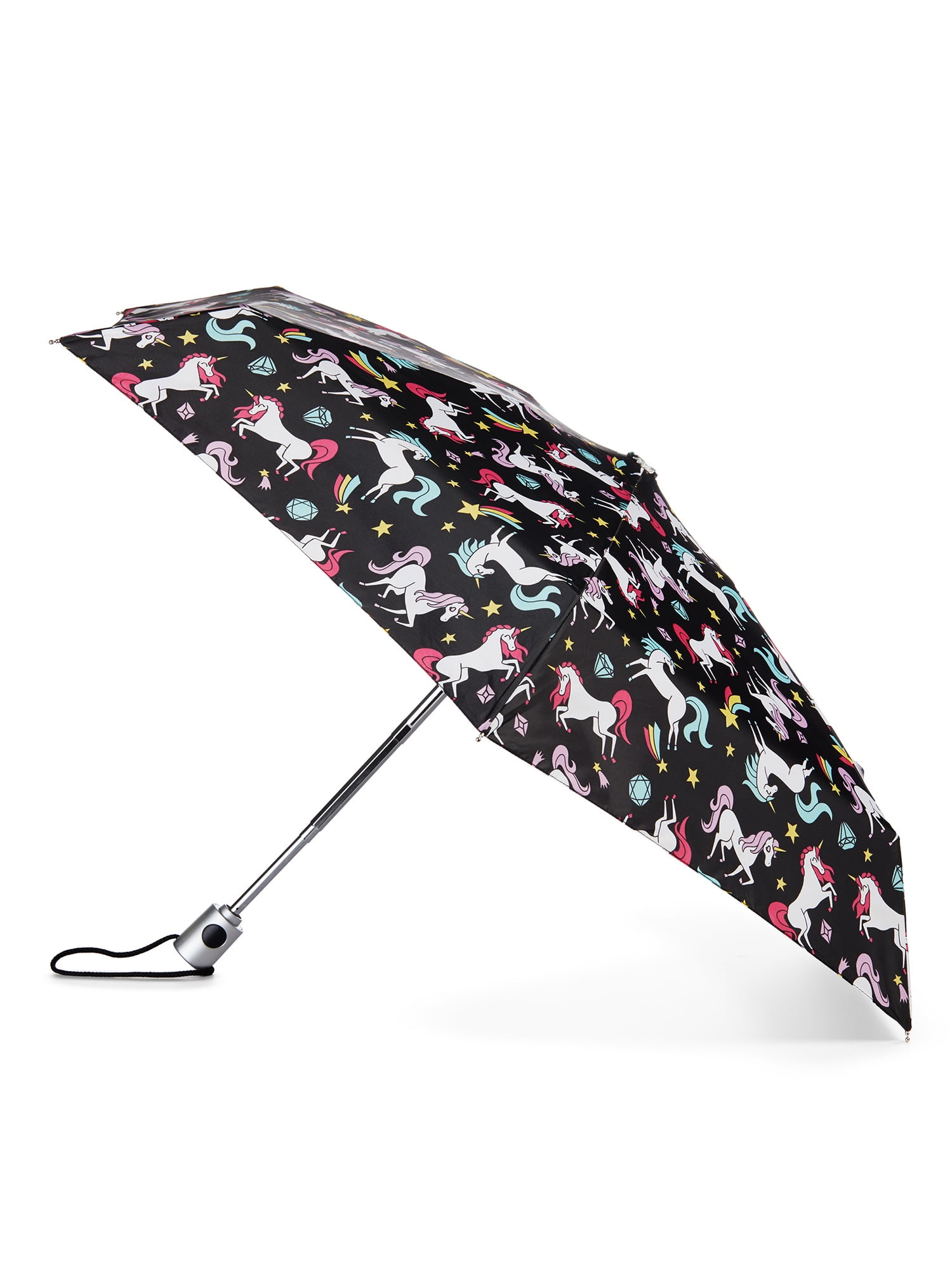 Totes One-Touch Auto Open Close Golf Umbrella With Neverwet Black