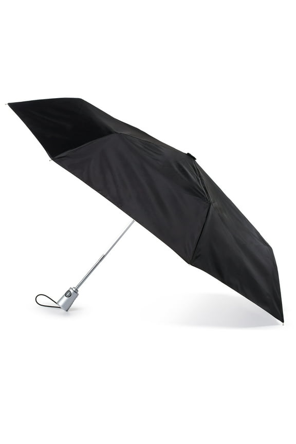 One-Touch Auto Open Close Rain Umbrella with Sunguard Black