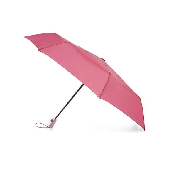 Totes One-touch Auto Open Close Umbrella with Sunguard Pink