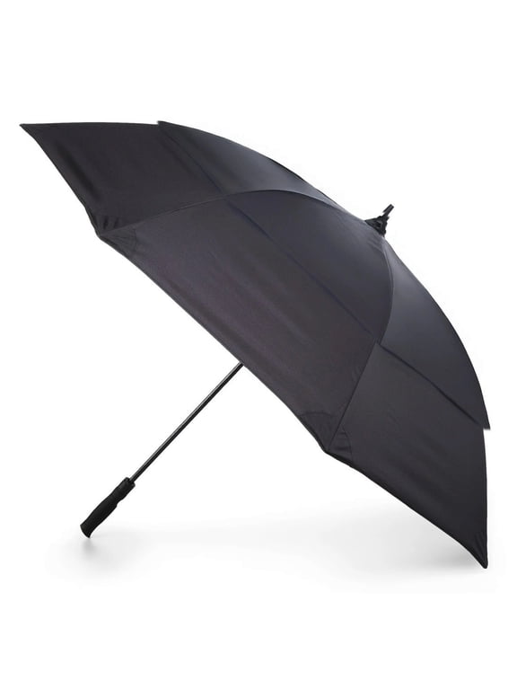 Premium Golf Size Spectator Umbrella with Tipless Ends - 9730 (Black, BLK)
