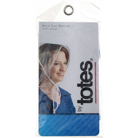 Totes Raines Adult Size Rain Bonnet with Visor 1 ea (Pack of 3)