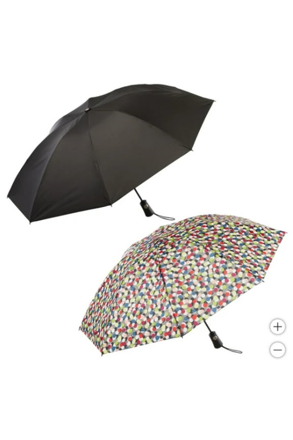 Recycled Automatic Compact InBrella, 2-pack  Reverse Close Umbrella