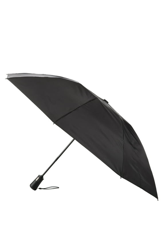 Recycled Canopy Auto Open & Reverse Close Compact Inbrella Rain Umbrella Black
