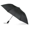 thumbnail interactive-video image 1 of Totes Recycled Canopy Auto Open Umbrella Black, 1 of 5