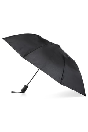 Recycled Canopy Auto Open Umbrella Black