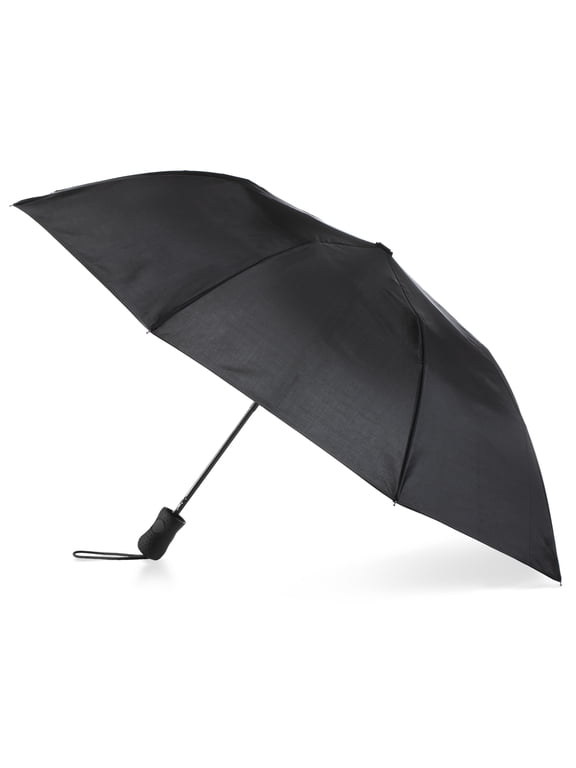 Recycled Canopy Auto Open Umbrella Black