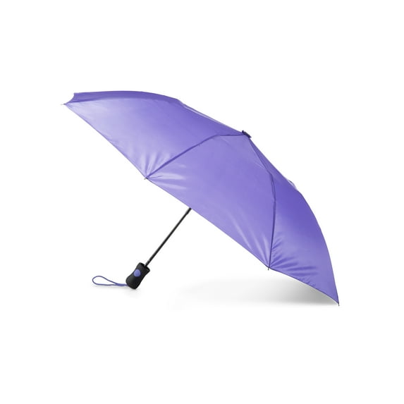 Totes Recycled Canopy Auto Open Umbrella Purple