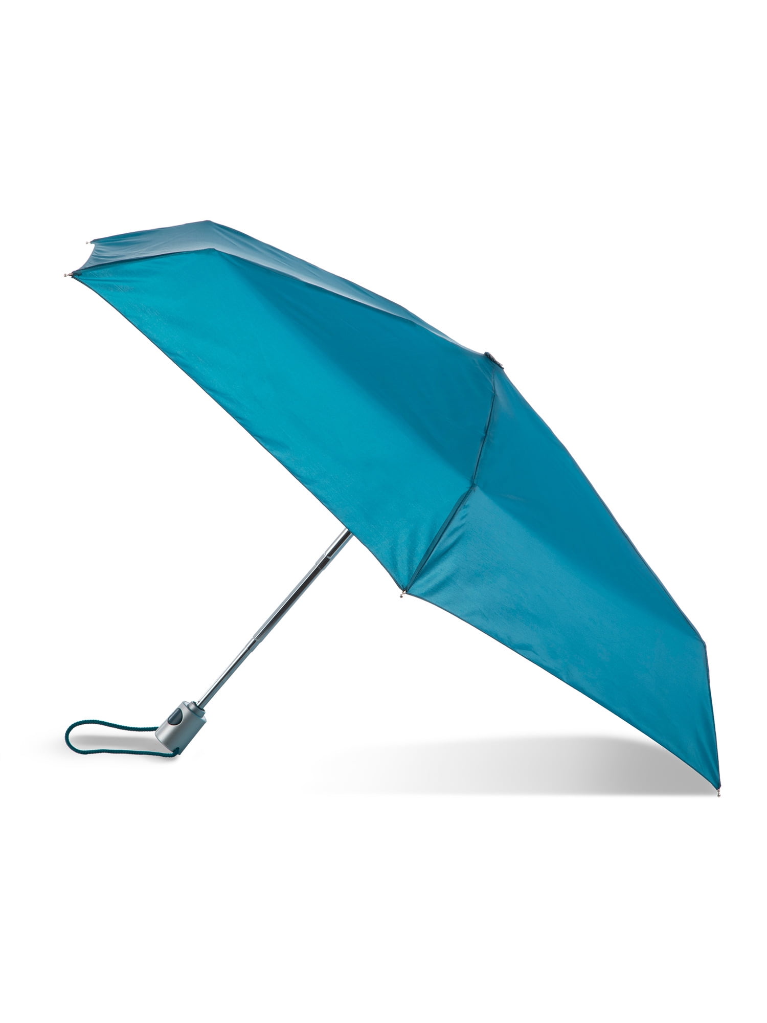 Totes Recycled Canopy One Touch Auto Open Ultra Compact Mini Travel Umbrella With Carrying Case Teal 1d5f25f1 dc58 4817 92e9 713789a67322 1.2ee1d24fa16d2b57d4a95ebb0aea0a50