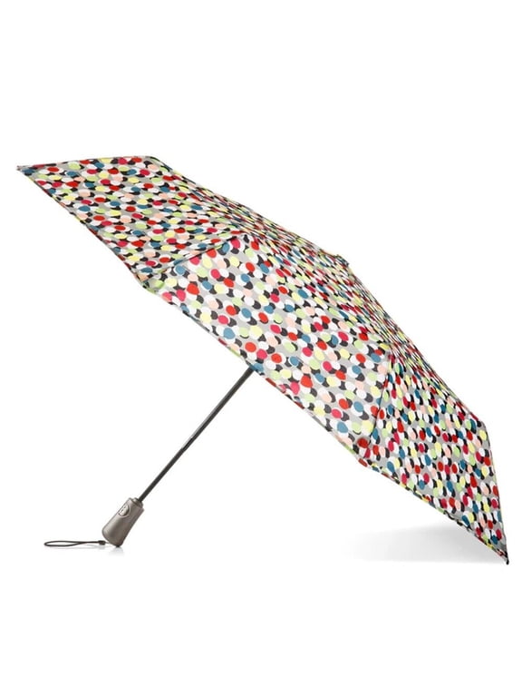 Recycled Total Protection Compact Folding Umbrella - 9732 (S17, Multi PolkaDot)