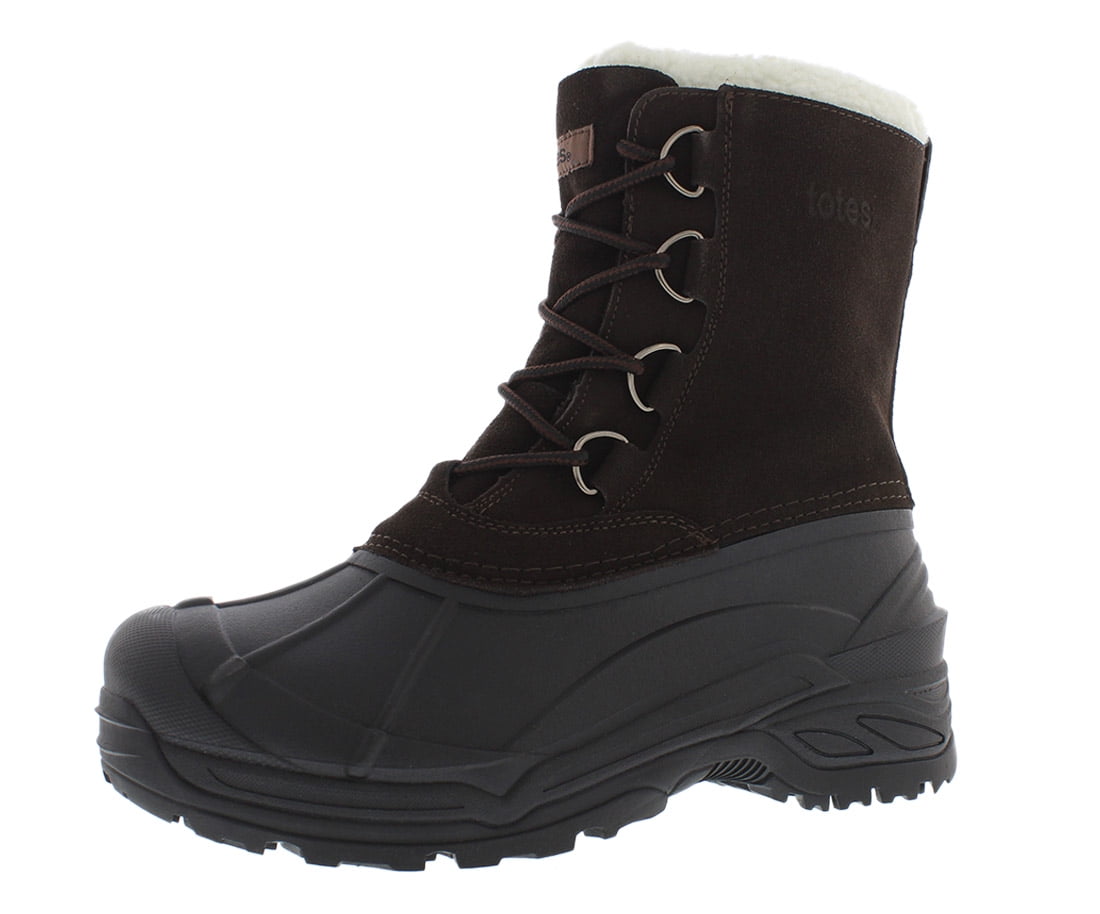 Totes Men\'s Snowbank Water Poof Winter Boots, Brown, Size 12 D Totes Men main image 3