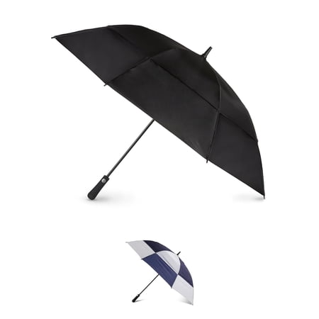 Totes Umbrella Auto Open Golf Stick 38 Inch X Large, Assorted Colors, 1 Ea