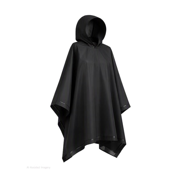 Totes Unisex Lightweight Reusable Rain Poncho, Packable