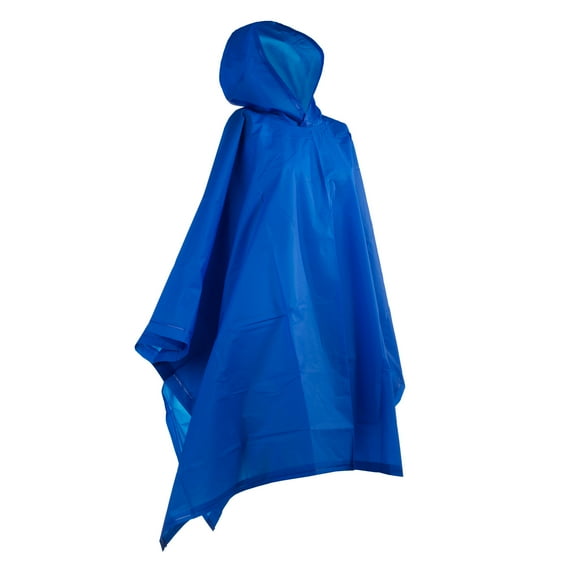 Totes Unisex Rain Poncho, Lightweight, Reusable, And Packable, Blue