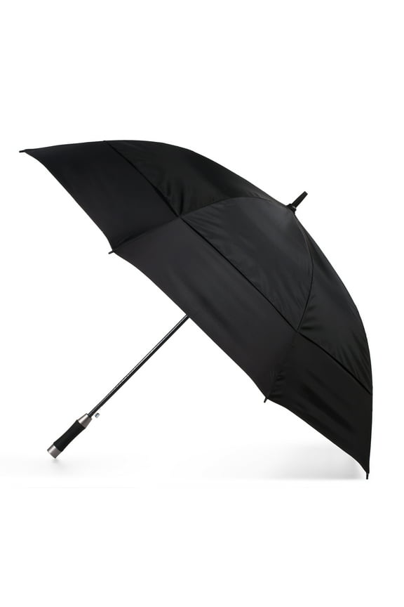 Vented Auto Open Stormbeater Golf Stick Umbrella With SunGuard® Black