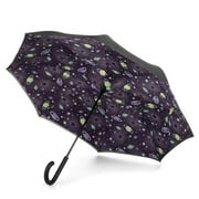 Totes Womens Inbrella Reverse-Close Folding Umbrella, Galaxy-N07 - 0901