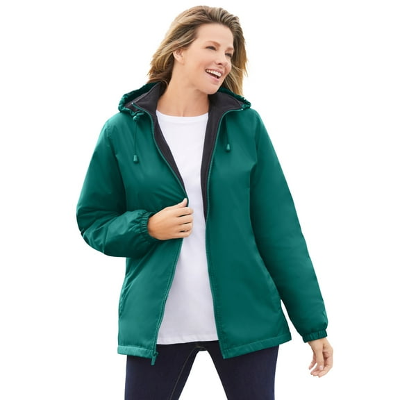 Woman Within Plus Size Storm Raincoat