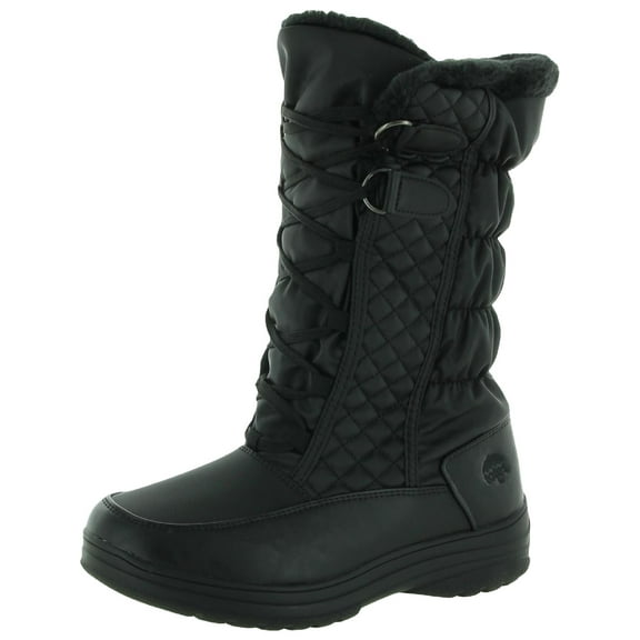 Totes Womens Jami Faux Fur Lined Mid-Calf Winter & Snow Boots