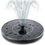 Totf Solar Bird Bath Fountain Pump with 6 Nozzles, Compact Design, Versatile for Garden Pond Outdoor