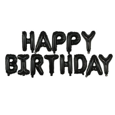 Totil Balloon Self Inflating Happy Birthday Balloons Banner Bunting 16 inch Letters Foil