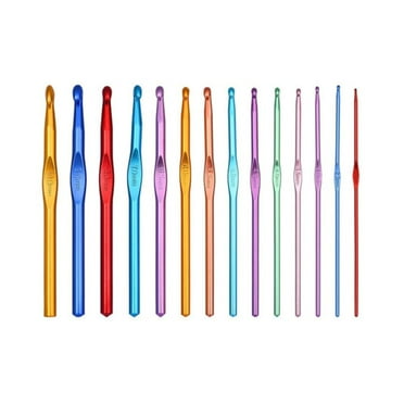 Totil Needle and Thread Kit Crochet Hooks Set Aluminum Handle Knitting Needles for Hands Crochet Needles for Yarn Craft Nice Gift for Women