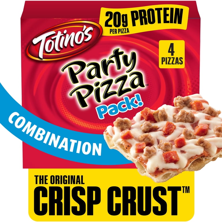 Totino's Party Pizza Combination Frozen Snacks 4 Count 42.8 oz