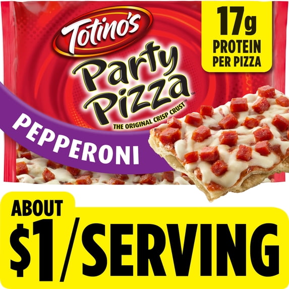 Totino's Pepperoni Thin Crust Party Pizza, 10.2 oz (Frozen)