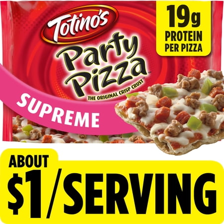 Totino's Supreme Thin Crust Party Pizza, 10.9 oz (Frozen)