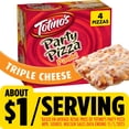 thumbnail image 1 of Totino's Party Pizza Pack, Triple Cheese, Frozen, Game Day Football Snacks, 4 Ct, 39.2 oz, 1 of 17