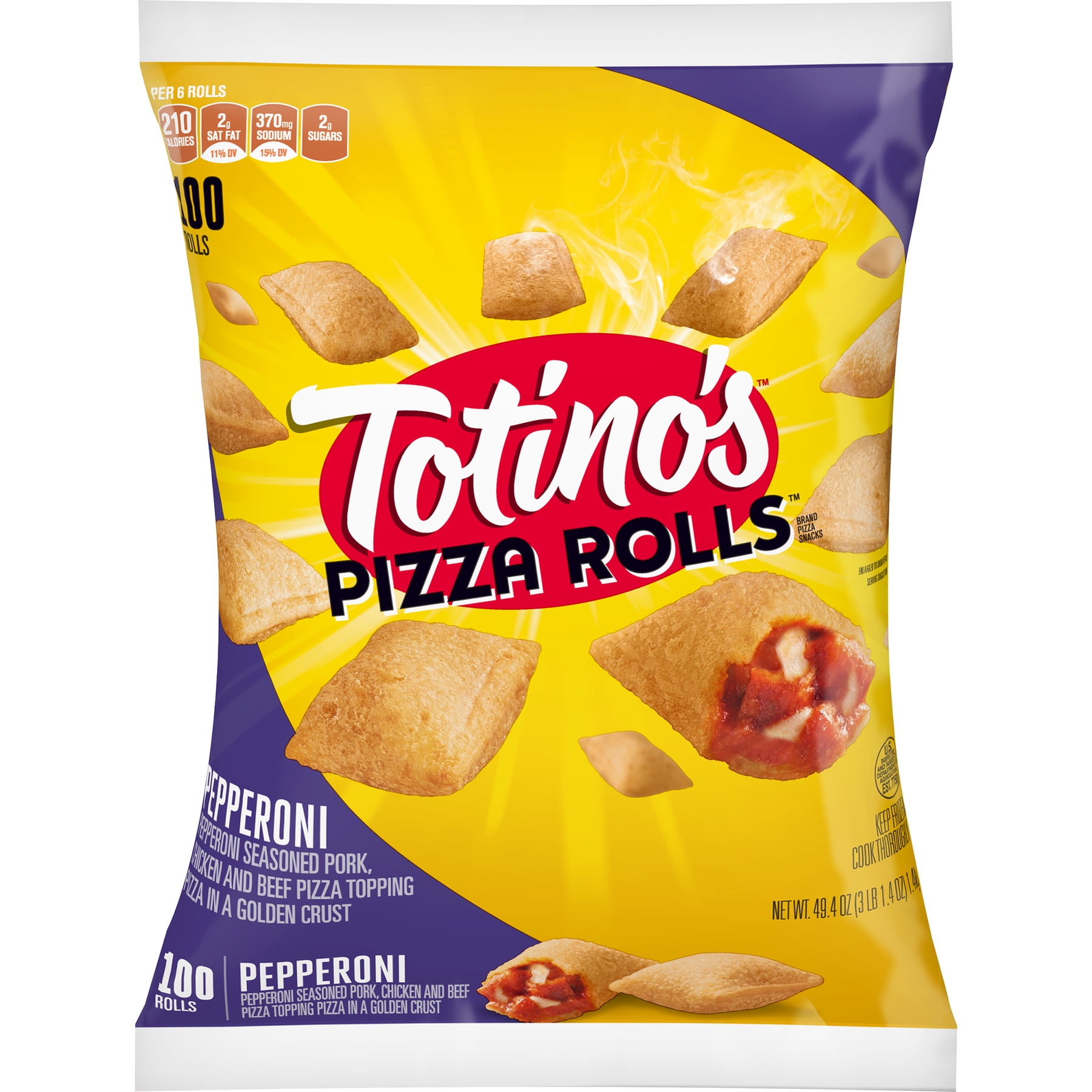 Totino's Pizza Rolls Brand Pepperoni Pizza Snacks, 49.4 OZ