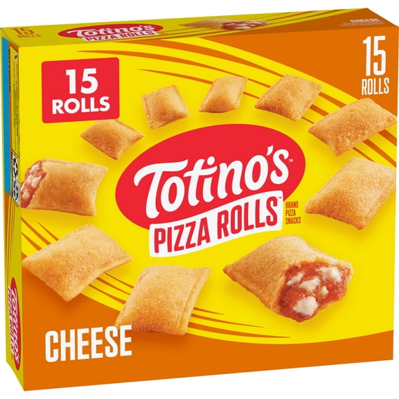 Totino's Pizza Rolls, Cheese Flavored, Frozen Snacks, 15 Rolls, 7.5 oz