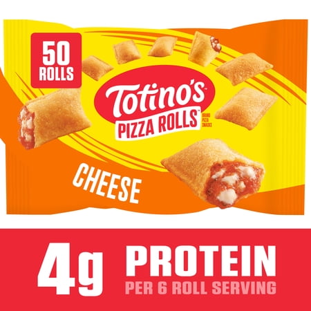 Totino's Pizza Rolls, Cheese Flavored, Frozen Appetizers, 50 Rolls, 24.8 oz