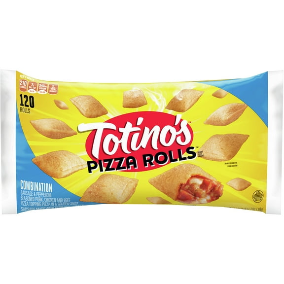 Totino's Pizza Rolls Combination, 120 Rolls, 59.3 oz Bag