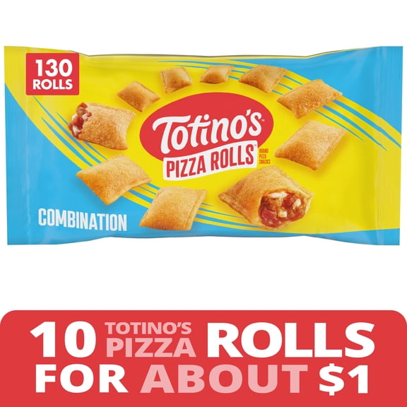 Totino's Combination Pizza Rolls, 130 Rolls (Frozen)