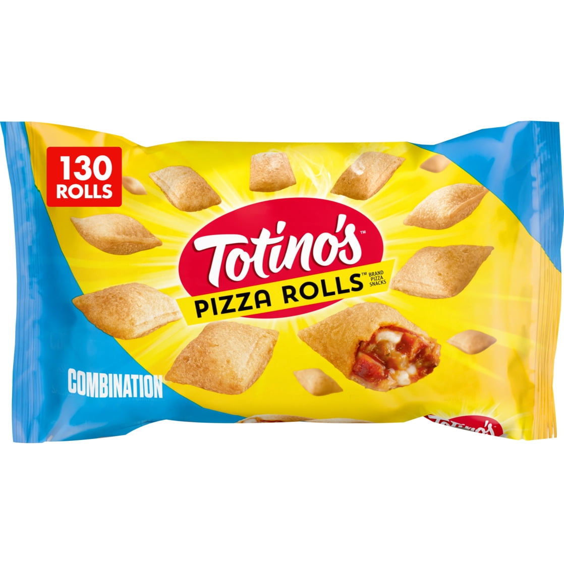 Totino's Pizza Rolls, Combination Flavored, Frozen Snacks, 130 Rolls, 63.5 oz