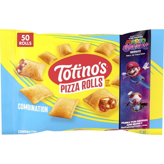 Totino's Combination Pizza Rolls Snacks, 50 Rolls (Frozen)