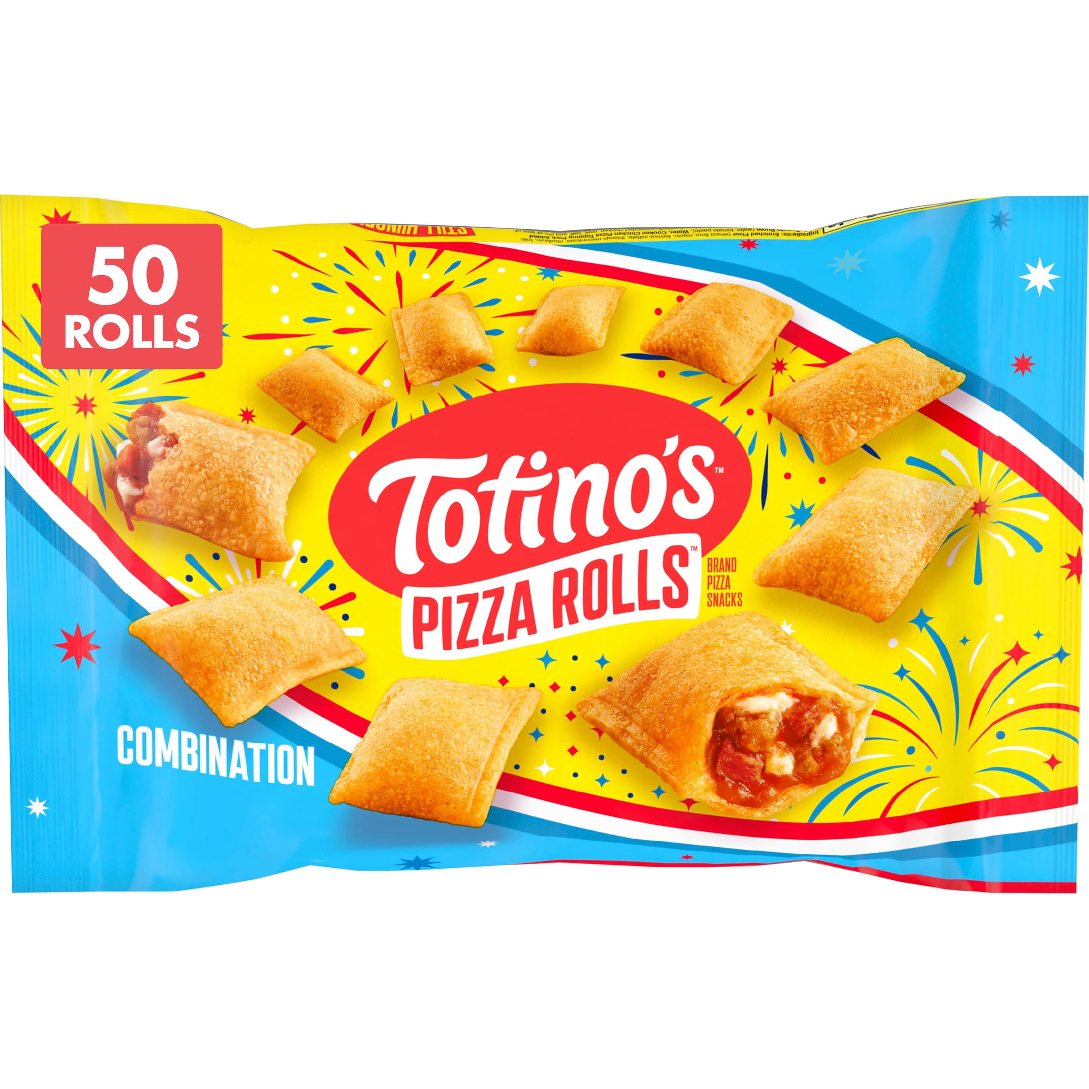 Totino's Combination Pizza Rolls Snacks, 50 Rolls (Frozen
