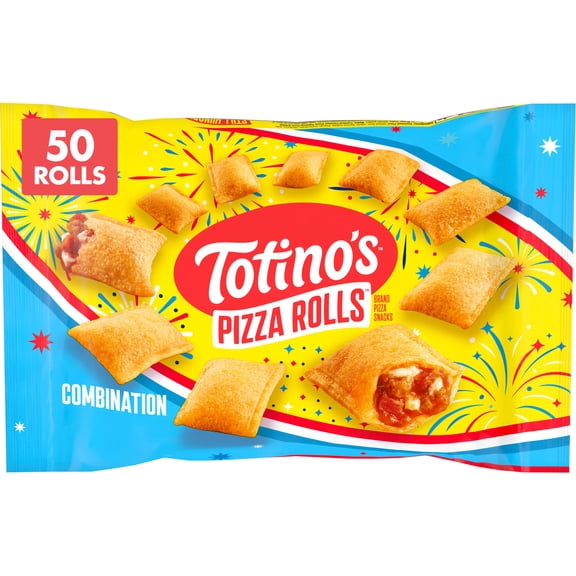 Totino's Combination Pizza Rolls Snacks, 50 Rolls (Frozen)