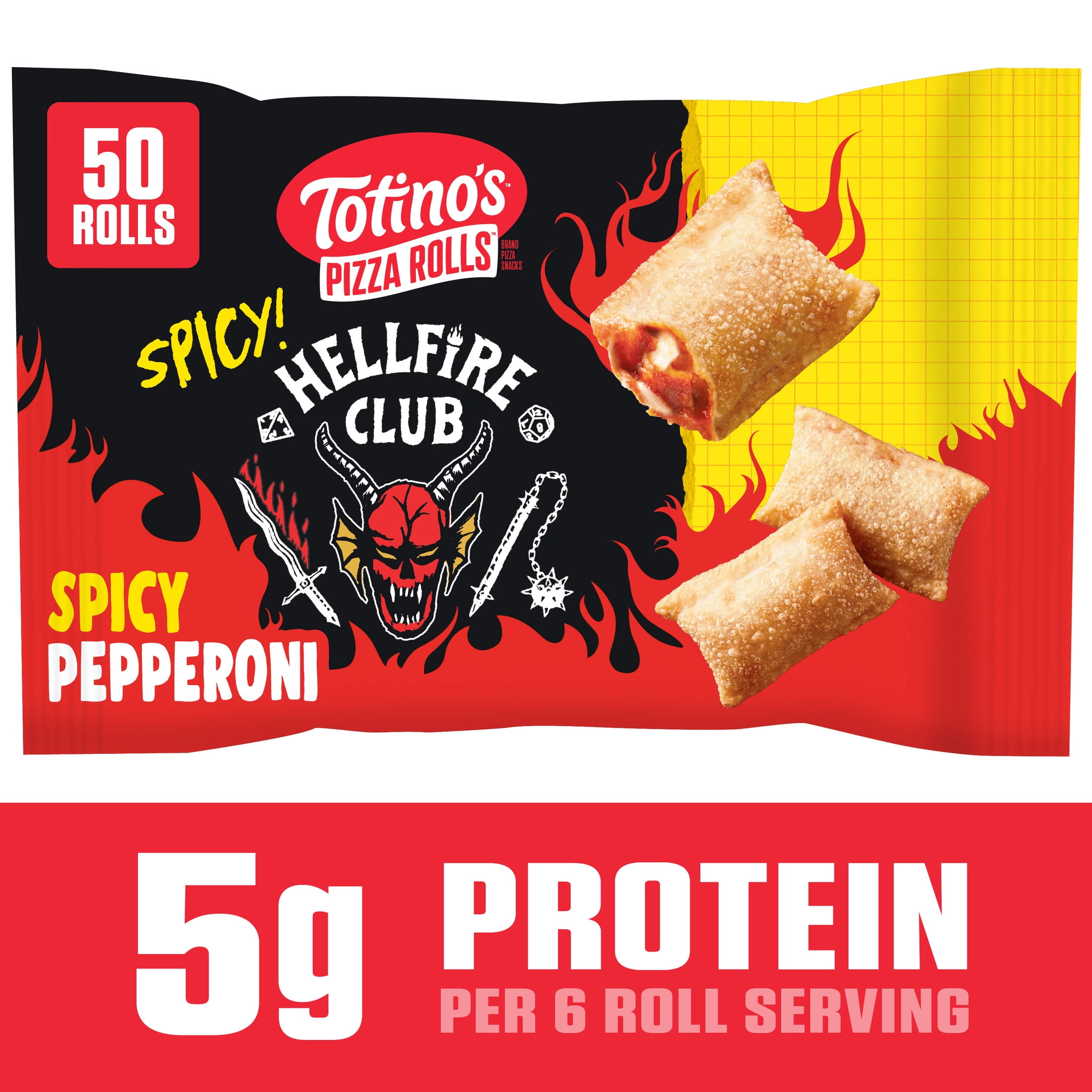 Totino's Pizza Rolls, Hellfire Club Spicy Pepperoni, Stranger