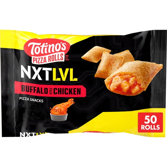 Totino's Pizza Rolls, NXTLVL Buffalo Style Chicken Flavored, Frozen Snack, 50 Ct, 24.46 oz