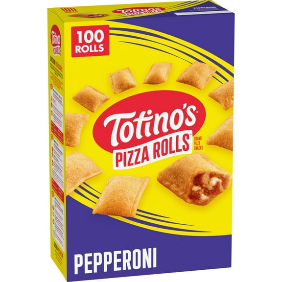 Totino's Pizza Rolls, Pepperoni Flavored, Frozen Snacks, 100 Count, 48.8 oz