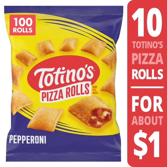 Totino's Pepperoni Pizza Rolls, 100 Rolls (Frozen)