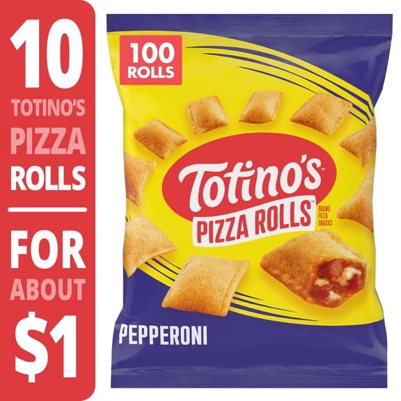 Totino's Pepperoni Pizza Rolls, 100 Rolls (Frozen)
