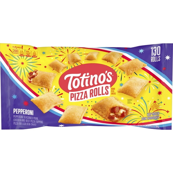 Totino's Pepperoni Pizza Rolls Snacks, 130 Rolls (Frozen)