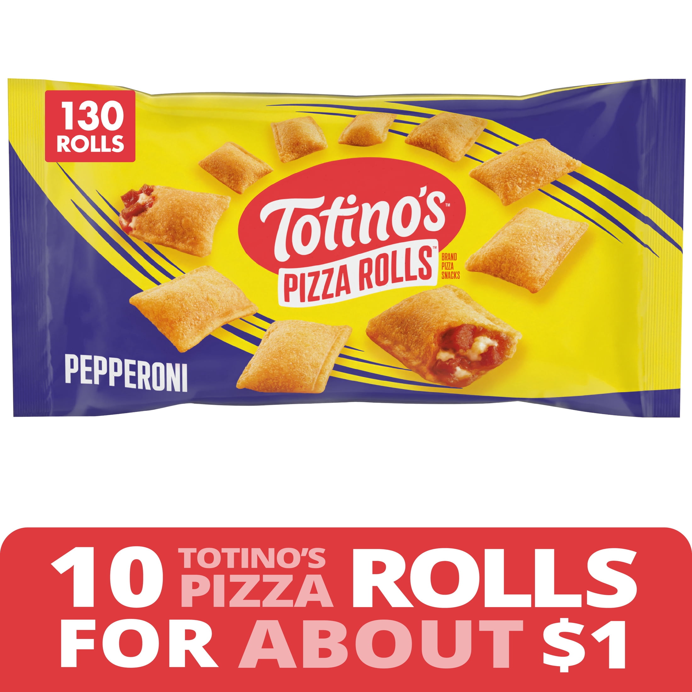 Totino's Pepperoni Pizza Rolls, 130 Rolls (Frozen)
