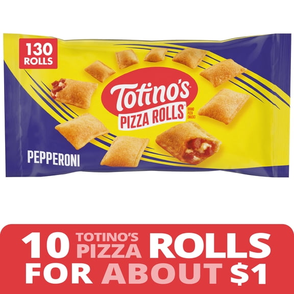 Totino's Pepperoni Pizza Rolls, 130 Rolls (Frozen)