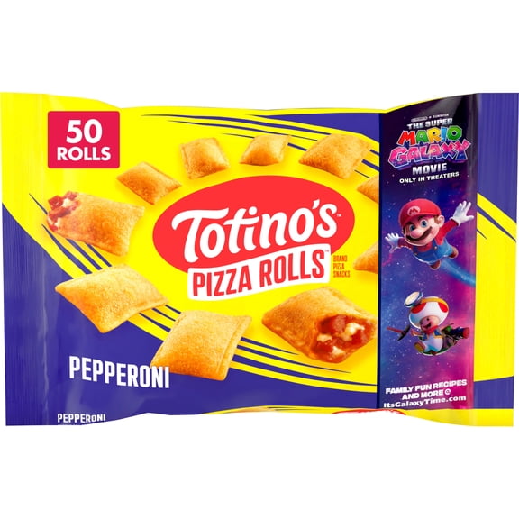 Totino's Pepperoni Pizza Rolls Snacks, 50 Rolls (Frozen)