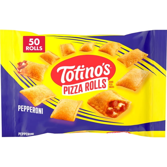 Totino's Pizza Rolls, Pepperoni Flavored, Frozen Snacks, 50 Rolls, 24.8 oz