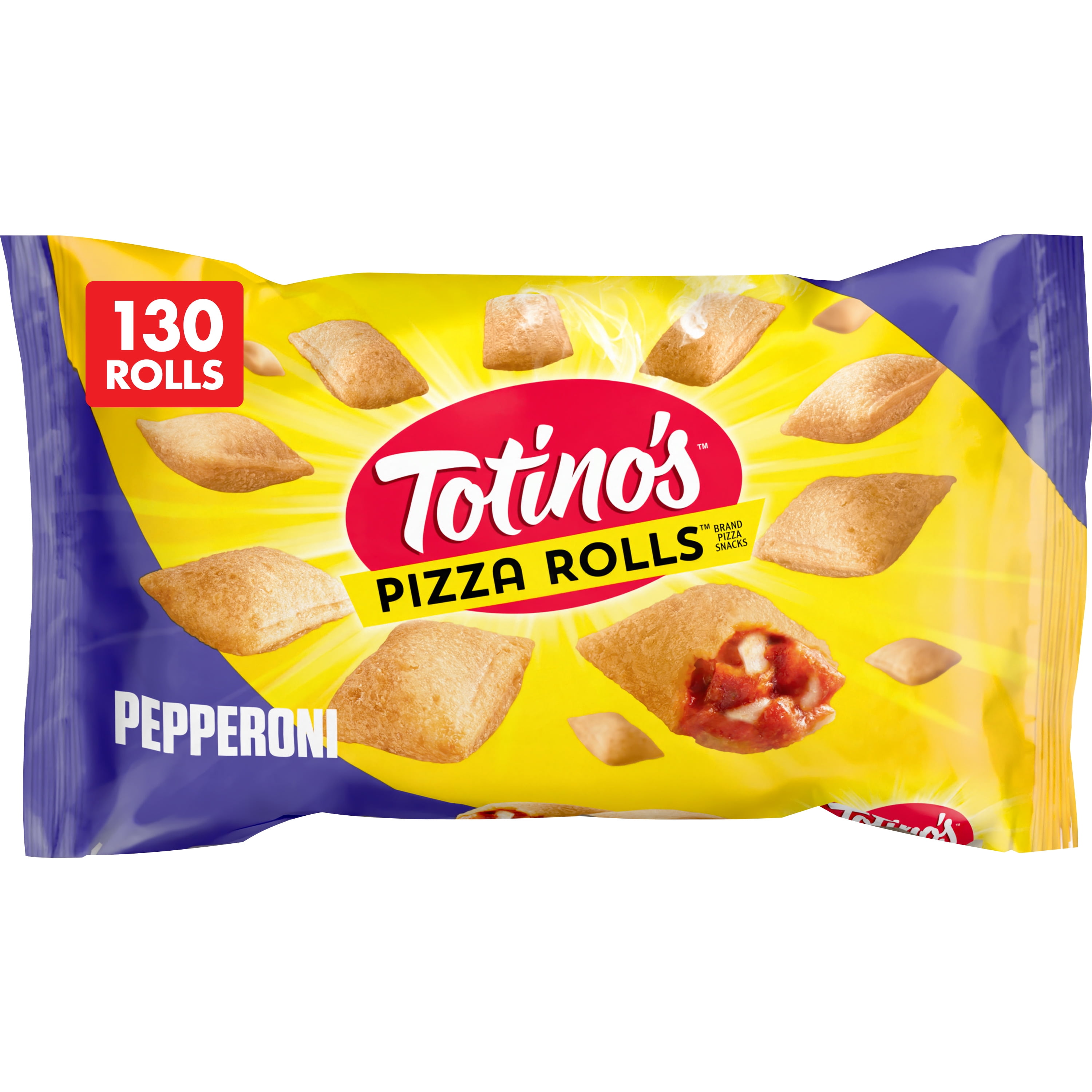 Totino's Pizza Rolls, Pepperoni Flavored, Frozen Snacks, 130 Rolls, 63.5 oz