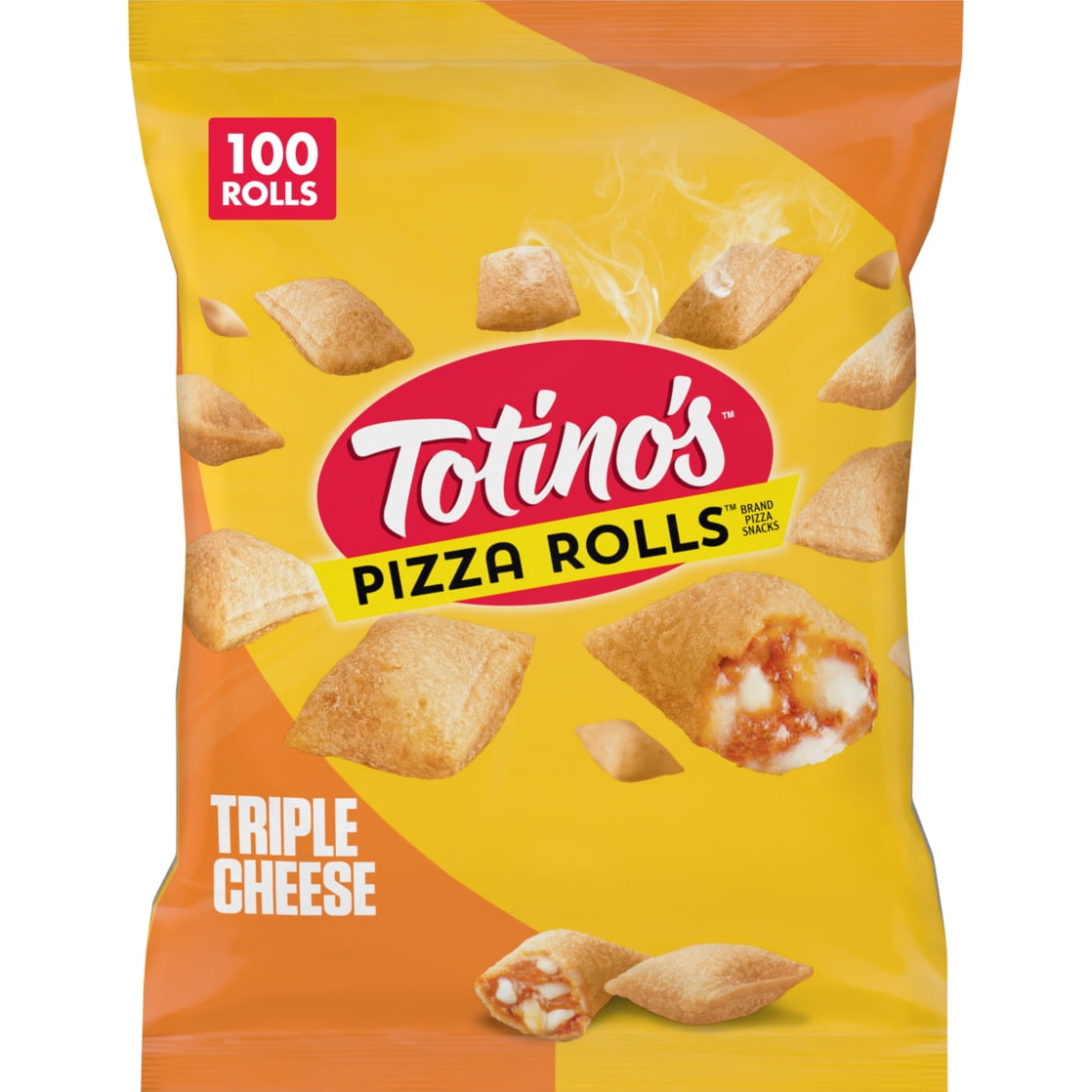 Totino's Pizza Rolls, Triple Cheese Flavored, Frozen Snacks, 100 Ct, 48.8 oz